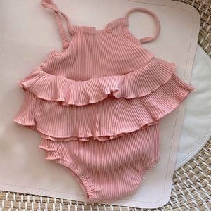 Baby Girl Pink Ruffle Set